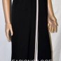$198 New BCBG Colorblock Strapless Black Long Jersey Party Dress 4