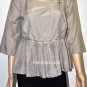$188 New BCBG Max Azria "Jilla" Hazelnut Silk Kimono Top XS