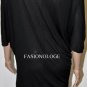 $178 New BCBG Max Azria BLack Sequin Dolman Sleeve Party Shirt Top S