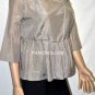 $188 New BCBG Max Azria "Jilla" Hazelnut Silk Kimono Top S
