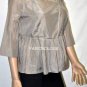 $188 New BCBG Max Azria "Jilla" Hazelnut Silk Kimono Top S