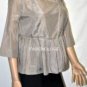 $188 New BCBG Max Azria "Jilla" Hazelnut Silk Kimono Top S