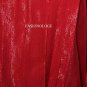 $248 New BCBG Max Azria New Red Metallic Ruffle Silk Cocktail Top L