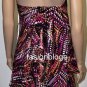 $298 New BCBG Max Azria Azelia Strapless Draped Silk Cocktail Short Dress 4