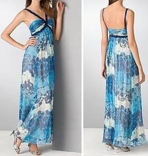 $498 New BCBG Max Azria Ink Combo Chiffon Metallic Cocktail Party Dress 0