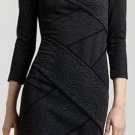 $248 New BCBG Max Azria "Britta" Color Blocked Rayon Woven Cocktail Dress LP