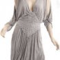 $396 New BCBG Max Azria Light Heat Rayon Draped Cocktail Party Dress M