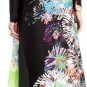 $298 New BCBG Max Azria "Yolanda" Satin Print Cocktail Party Dress NWT XS