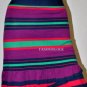 $138 New BCBG Max Azria "Catarina" Stripe Silk Blend Knit Ruffle Party Skirt L