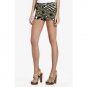 $148 New BCBG Black Yellow "Tobyn" Rayon Power Shorts L