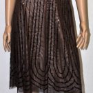 $348 New BCBG Max Azria Chai Mesh Overlay Sequin Cocktail Dress XS