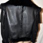 $488 New BCBG Max Azria Black Shearling Faux Leather Jacket Coat L