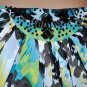 $298 New Max&Cleo by BCBG Blue Print Strapless Chiffon Long Party Dress Gown 2