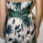 $298 New Max&Cleo by BCBG Blue Print Strapless Chiffon Long Party Dress Gown 2
