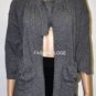 $298 New BCBG Wool Blend Medium Heather Knit Cardigan Sweater L