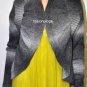 $228 New BCBG Max Azria Heather Grey Wool Cardigan Top M
