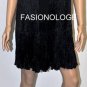 $338 New BCBG Max Azria Black Silk Embellished Sequin Short Cocktail Dress 12