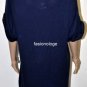 $198 New BCBG Sapphire Wool Sequin Sleeves Sweater Dress XS