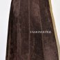 $298 New BCBG Max Azria Dark Brown Suede Cocktail Party Skirt NWT M