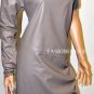 $328 New BCBG Max Azria Runway Mocha Faux Leather Cocktail Party Dress NWT M