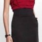 $318 New BCBG Max Azria Black Red Mesh Jewel Cocktail Party Dress 2