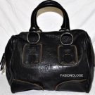 $698 New BCBG Max Azria Dark Black Large Tote Hand/Shoulder Bag Purse OS L