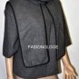 $398 New BCBG Max Azria "Payton" Wool Cashmere Med Heather Grey Coat Jacket M