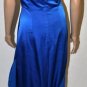 $448 New BCBG Max Azria Chiffon Ultramarine Blue Strapless Formal Dress Gown 8