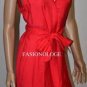 $246 New BCBG Max Azria Poppy Rayon Belted Cocktail Party Dress 12