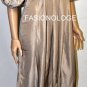 $1,088 New BCBG Runway Max Azria Silk Trufle Embroidered Cocktail Dress Gown XXS