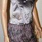 $550 New BCBG Runway Max Azria Corset Silk Organza Lavender Cocktail Dress ~0~