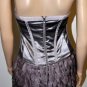 $550 New BCBG Runway Max Azria Corset Silk Organza Lavender Cocktail Dress ~0~
