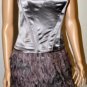 $550 New BCBG Runway Max Azria Corset Silk Organza Lavender Cocktail Dress ~0~