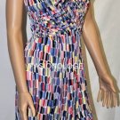 $198 New BCBG Max Azria Berry Tiered Stretch Jersey Print Party Dress XS