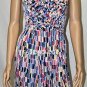 $198 New BCBG Max Azria Berry Tiered Stretch Jersey Print Party Dress XS
