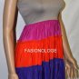 $248 New BCBG Max Azria "Blix" Bright Color-Block Cocktail Party Dress L