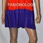 $248 New BCBG Max Azria "Blix" Bright Color-Block Cocktail Party Dress L