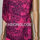 $268 New BCBG Max Azria "Leia" Begonia Lace Print Cocktail Party Dress NWT M