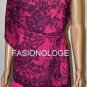$268 New BCBG Max Azria "Leia" Begonia Lace Print Cocktail Party Dress NWT XS
