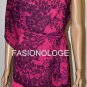 $268 New BCBG Max Azria "Leia" Begonia Lace Print Cocktail Party Dress NWT XXS