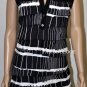 $238 New BCBG Max Azria "Diana" Charcol Tiered Cocktail Party Dress S