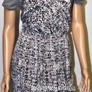 $218 New BCBG Max Azria Blue Smoke Silk Rayon Party Dress S