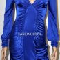 $248 New BCBG Max Azria Blue Sapphire Shirred Stretch Jersey Party Dress XXS