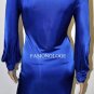$248 New BCBG Max Azria Blue Sapphire Shirred Stretch Jersey Party Dress XXS