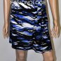 $298 New BCBG Max Azria Lark Spur Blue 100% Silk Shift Party Dress S