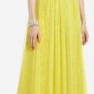 $398 New BCBG Max Azria "Debora" Bright Chartreuse Jewel Cocktail Party Dress 6