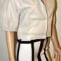 $844 New BCBG Max Azria Vapor Genuine Leather Cropped Motorcycle Coat Jacket XS