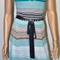 $248 New BCBG Max Azria Bright Blue Silk Cotton Knit Party Cocktail Dress S