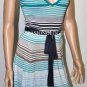 $248 New BCBG Max Azria Bright Blue Silk Cotton Knit Party Cocktail Dress S