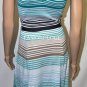 $248 New BCBG Max Azria Bright Blue Silk Cotton Knit Party Cocktail Dress S